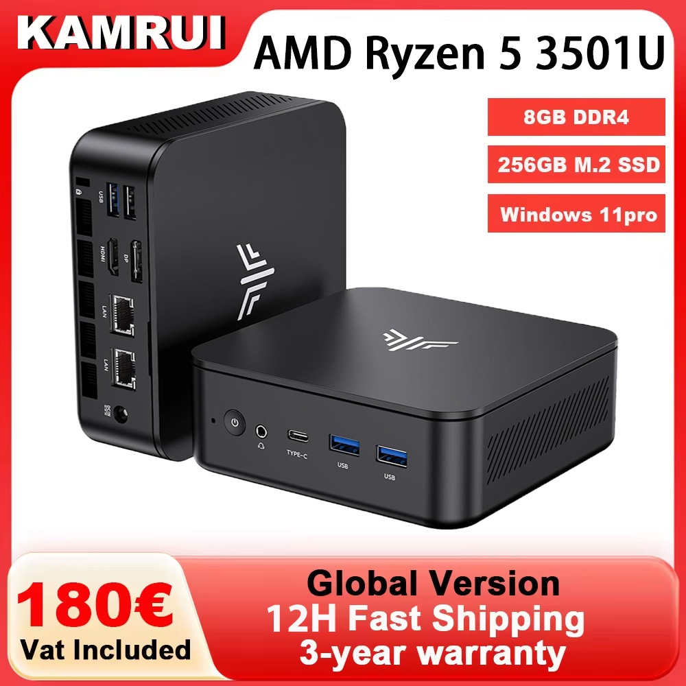 KAMRUI Mini PC Ryzen 5 3501U 8 - Ddr4 8Gb review and price