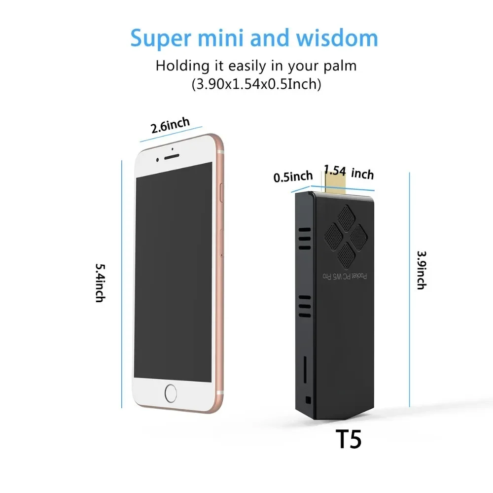 T5/W5 PRO Mini PC Windows 10 H - Ram Memory Module review and price